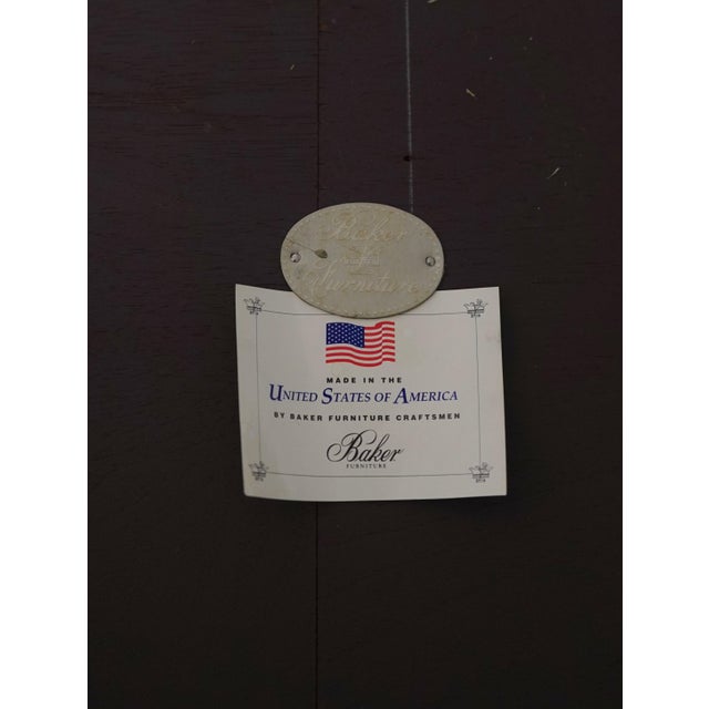 Baker Walnut Stately Homes Dining Table For Sale - Image 18 of 18