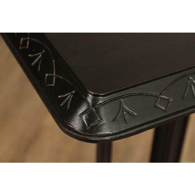 Victorian Renaissance Revival Antique Walnut Carved Pedestal For Sale - Image 4 of 12