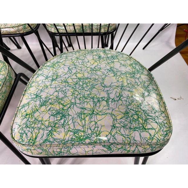 Mid-Century Modern Spaghetti Pattern Hairpin Leg Kitchen Set - 7 Pieces For Sale - Image 11 of 13