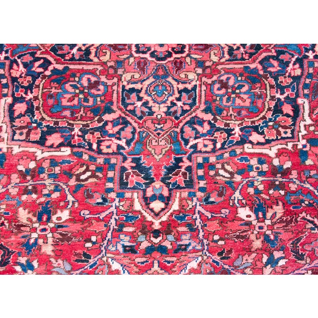 Mid 20th Century Persian Heriz Rug For Sale - Image 11 of 15