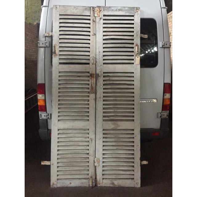 Antique French Shutters - a Pair For Sale - Image 13 of 13