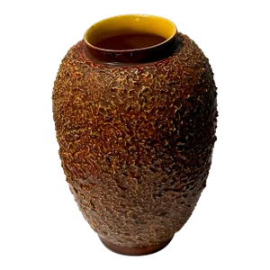 1970s Rust Studio Pottery Vase