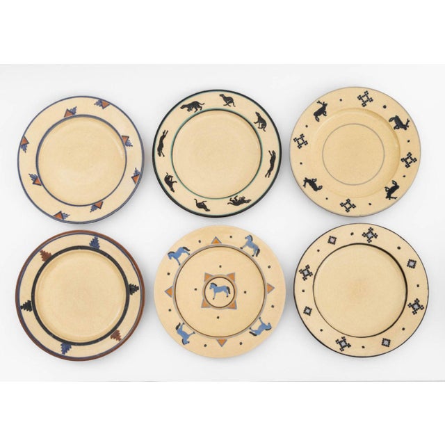 American Southwestern Glazed Art Pottery Tableware, 24 Pcs. For Sale - Image 3 of 18