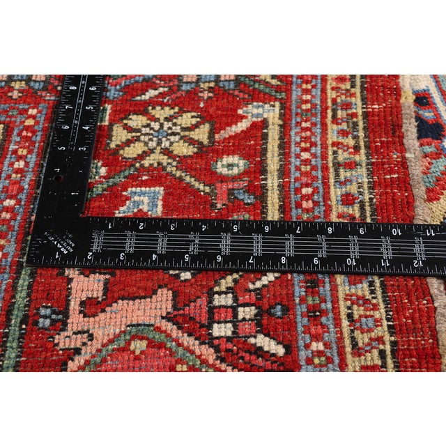 Textile Late 19th Century Persian Heriz Rug, 08'04 X 11'04 For Sale - Image 7 of 10