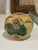 Ceramic Antique Chinese Mustard Glazed Pottery Lotus & Crane Relief Vase / Ginger Jar For Sale - Image 7 of 16