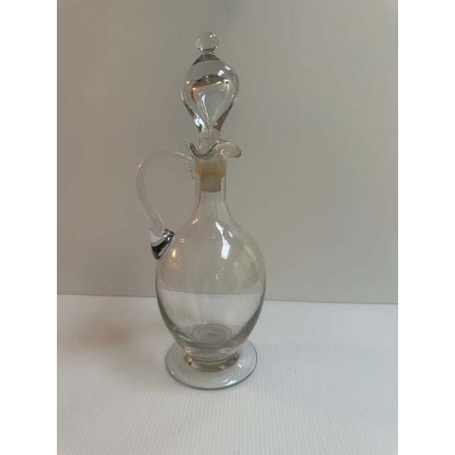 Vintage Berry Brothers Magnum Champagne Decanter Clear Crystal Glass With Stopper 12" Tall For Sale - Image 18 of 18