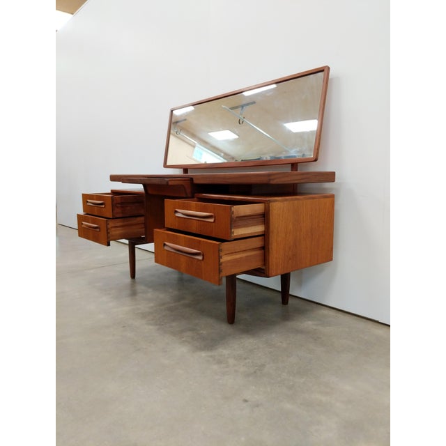 Mid-Century Modern Vintage Mid Century Modern Teak Dressing Table / Desk by G Plan For Sale - Image 3 of 7
