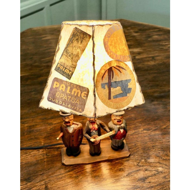 High Kitsch Pub Bar Singers Lamp, 1940 For Sale - Image 4 of 8