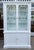 Hollywood Regency Baker Furniture Co White Lacquer Display Cabinet.