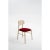 Bokken Upholstered Chairs in Natural Beech, Rosso by Colé Italia, Set of 4 For Sale - Image 4 of 10