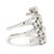 Modern 1.75ctw Diamond Cluster Wrap Ring, 18k White Gold, Ring Size 6.5 For Sale - Image 3 of 6