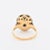 Vintage Gold, Sapphire and Diamond Halo Ring, Size 6 For Sale - Image 6 of 6