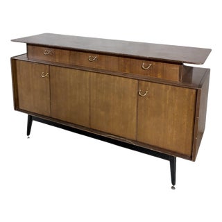 Mid-Century Teak Sideboard with Brass Handles and Storage from G-Plan, 1960s For Sale