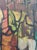 Yellow Vintage Mid-Century Modern Abstract Floral Painting by E. Sundt, Signed '57 For Sale - Image 8 of 10