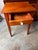 Farmhouse Vintage Federal Style Solid Wood Side Table. For Sale - Image 3 of 7