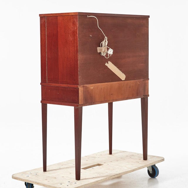 Brown Swedish Modern Bar Cabinet from Förenade Möbler, Sweden, 1950s For Sale - Image 8 of 9