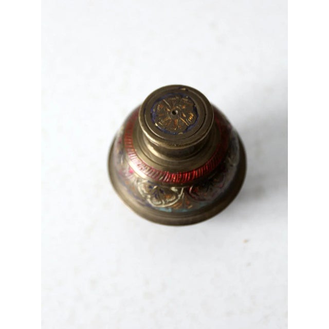 Metal Antique Elephant Claw Bell For Sale - Image 7 of 10