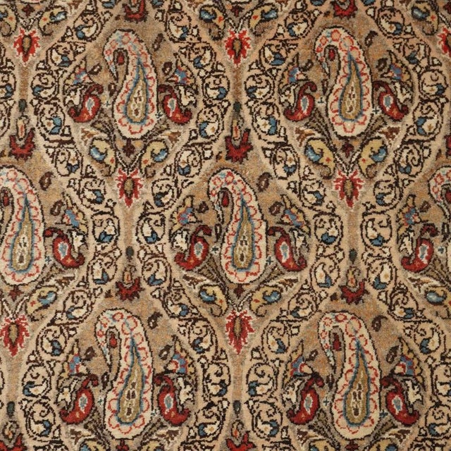 Middle Eastern Kum Rug in Cotton For Sale - Image 4 of 8