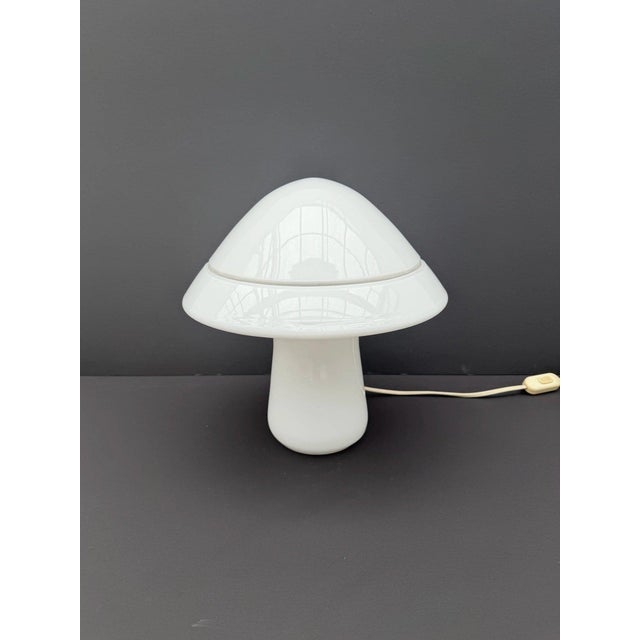 Mushroom Lamp in Opaline Glass by Res Murano, Italy, 1960 For Sale - Image 6 of 6