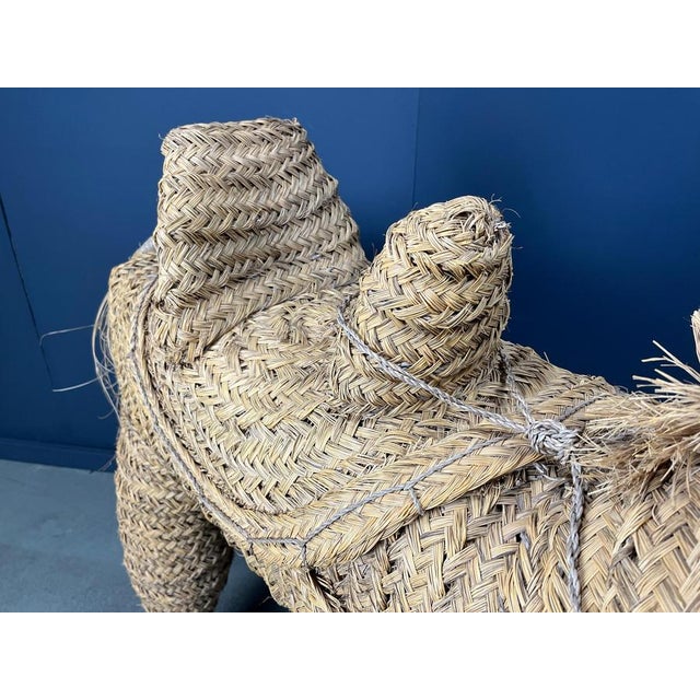 Textile Vintage Spanish Life Size Straw Pony, 1960s For Sale - Image 7 of 15