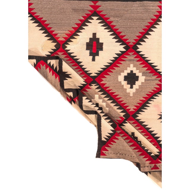 Vintage Navajo Style Rug 3ft 8in X 6ft For Sale - Image 11 of 12
