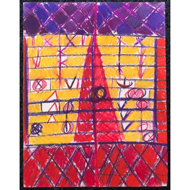 Postmodern pastel by Adrienne Anderson (1949-2020) from her "Susanna and the Elders" series. Anderson earned her MFA from...