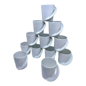 Vintage Contemporary Mugs by Rosenthal Studio Linie- a Set of 12