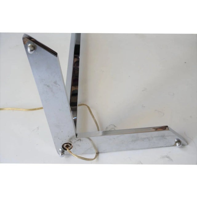 Chrome Floor Lamp Casella Style Adjustable Chrome For Sale - Image 8 of 12