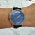 Silver Epos Passion Day Date 39mm 3217 Blue Dial Leather Strap Steel Automatic Watch For Sale - Image 8 of 8
