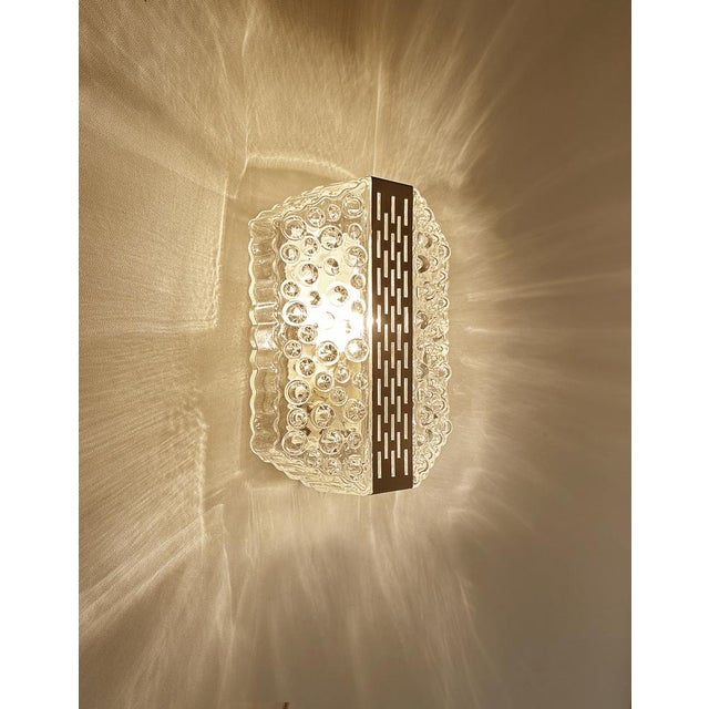 Silver Vintage Bubble Glass and Chrome Sconces, 1970s, Set of 2 For Sale - Image 8 of 15