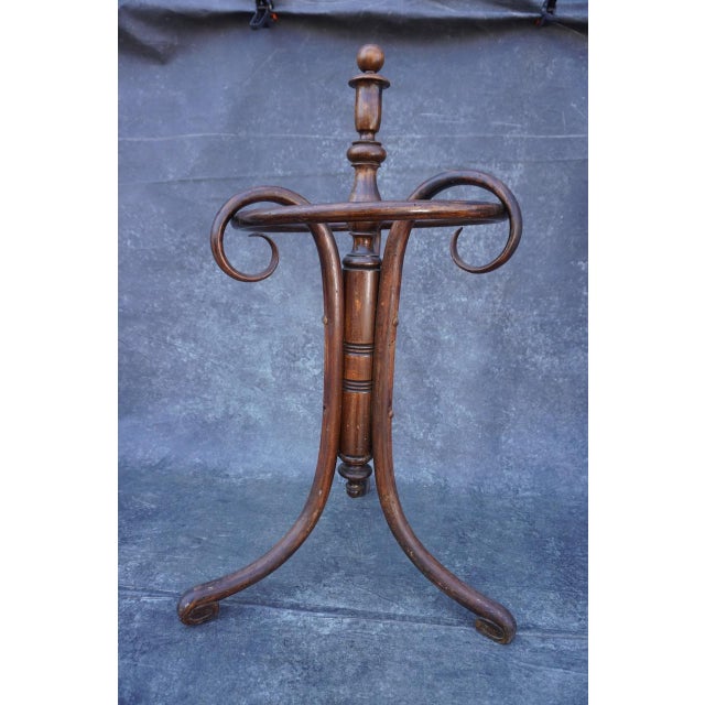 Art Nouveau Thonet Bentwood Cane & Umbrella Stand 1900 For Sale - Image 3 of 8