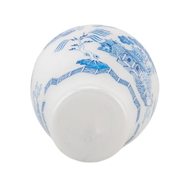 Glass Chinoiserie Blue Willow Glass Christmas Tree Ornament - A Pair For Sale - Image 7 of 7
