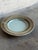 White Ravnild Keramik Shallow Basin Light Blue Stoneware Circular Decorative Platter Denmark 1960s For Sale - Image 8 of 10