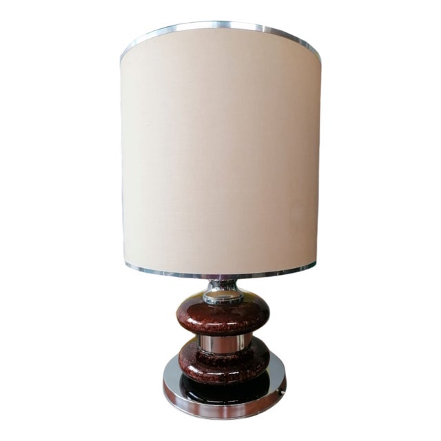 Space Age Ceramic Table Lamp, 1970s For Sale