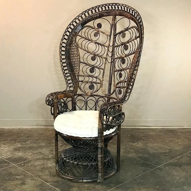 Antique Wicker Chair Circa 1920 For Sale - Image 12 of 12