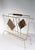Wood Mid 20th Century Brass Plated Record Magazine Rack For Sale - Image 7 of 8