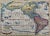 A 17th century hand-colored map of North & South America entitled "Americae Descriptio" by the cartographer Johannes...