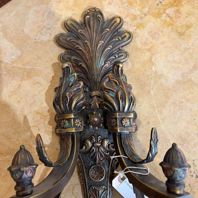 Late 20th Century Art Nouveau Sconce For Sale - Image 4 of 6