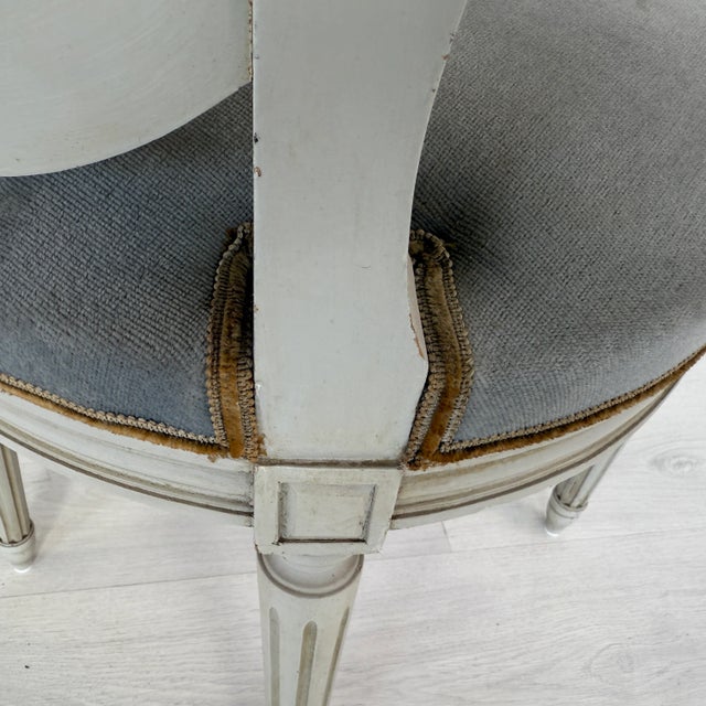 French Louis XVI Style Dining Chairs – Set of 6 For Sale - Image 10 of 13