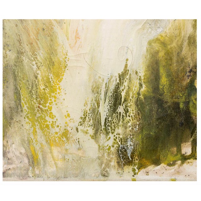 Mid-Century Modern Vintage Midcentury Modern Abstract Expressionist Oil Painting on Canvas, in the Manner of Jackson Pollock, 1970s For Sale - Image 3 of 4