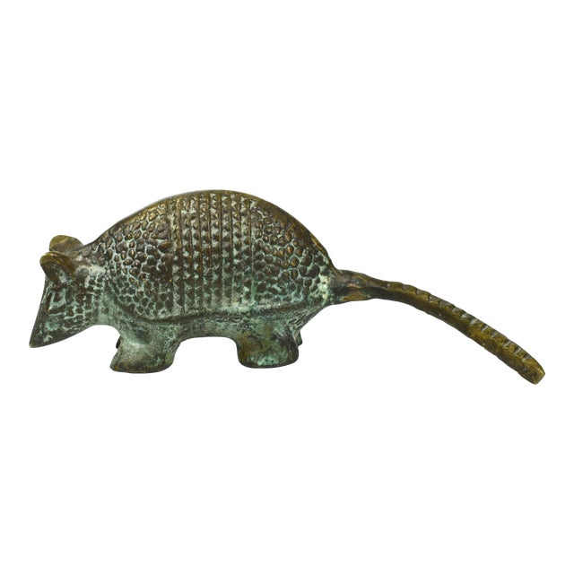 Vintage Mid 20th Century Brass Armadillo Figurine Model Chairish