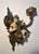 Set of Two 19th Century Antique French Rococo Belle Epoque Bronze Wall Sconces Aprox. dimensions: 12"H x 8"W Good antique...