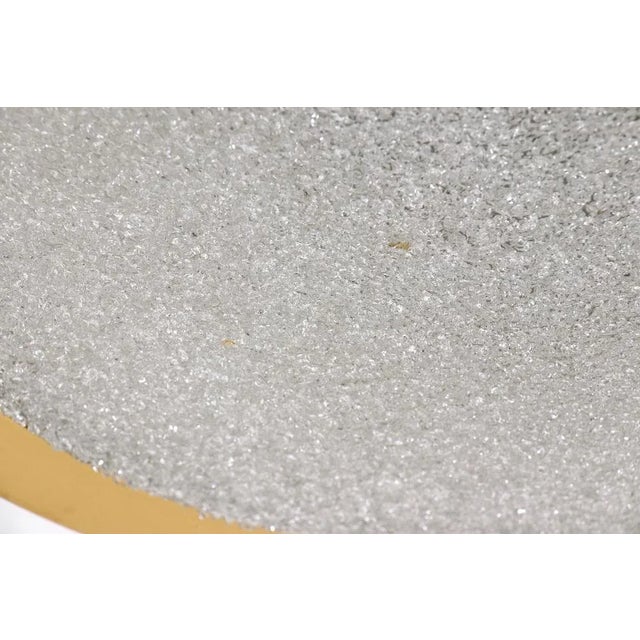 Vintage Ice Glass and Metal Ceiling Lamp from Doria Leuchten, Germany, 1960s For Sale - Image 11 of 12