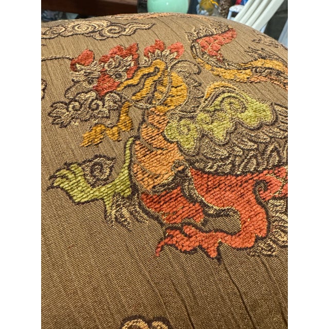 Chinese Dragon Pillows- a Pair For Sale - Image 4 of 5