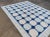 Textile Handmade Cotton Natural Vegetable Dyed Reversible Light and Indigo Blue and White Box Pattern Vista Rug - 8'x10' For Sale - Image 7 of 11