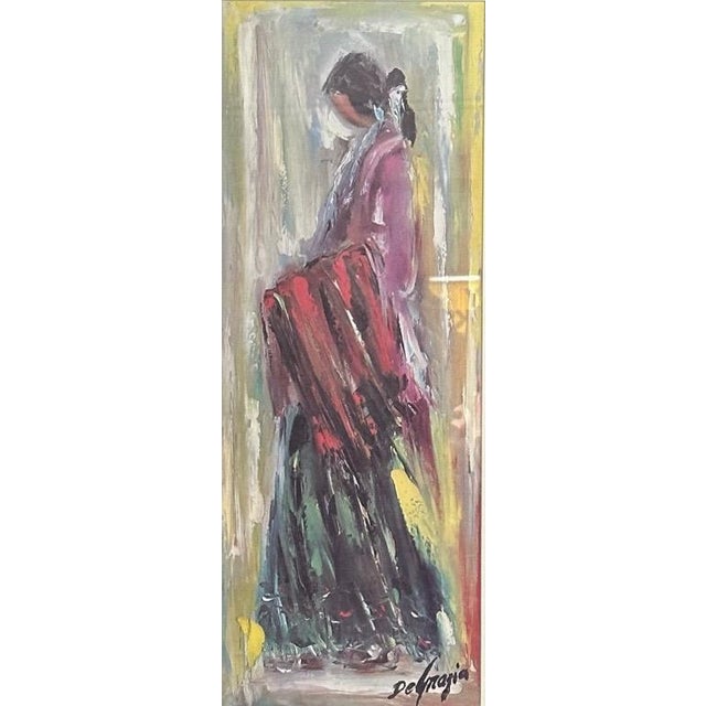 Vintage Framed Ted DeGrazia Mid-Century Southwestern Lithograph Prints Navajo Bride and Groom Pair For Sale - Image 9 of 13