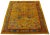 Beautiful 1920s antique Chinese Art Deco hand-knotted wool rug with goldenrod color field. This piece has a designed frame...