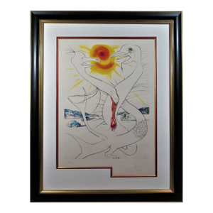 Salvador Dalí­ Le Caducee De Mars Alimente Par La Boule De Feu De Jupiter 1974 Reproduction Print