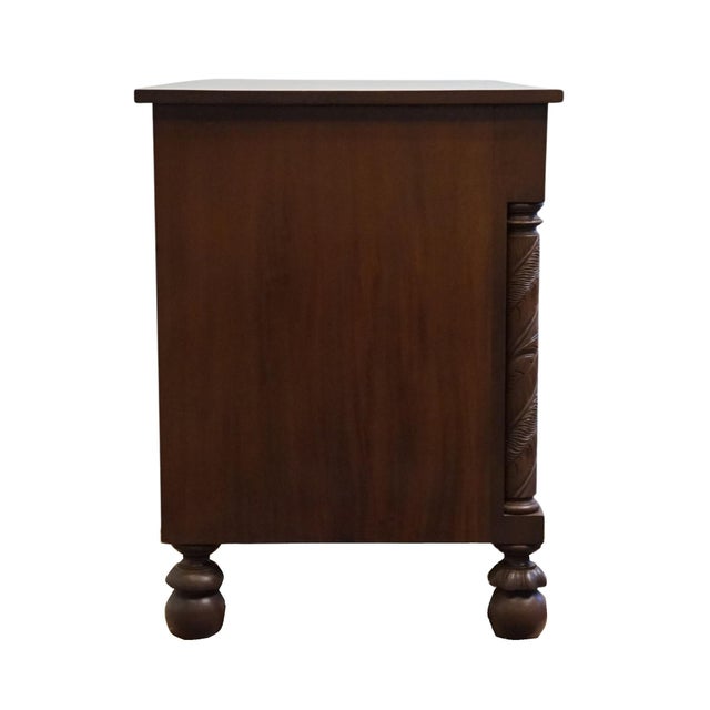 Cowan Furniture Chicago Il Solid Cherry Traditional Empire Style 60" Three Drawer Chest For Sale In Kansas City - Image 6 of 10