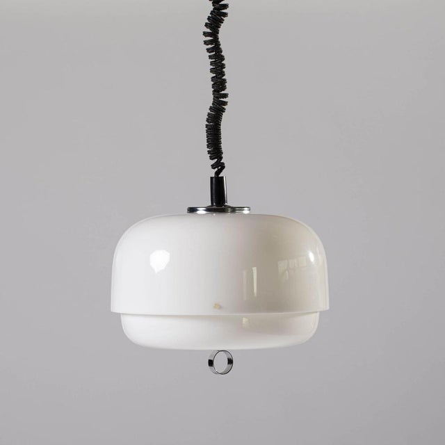 Harvey Guzzini Space Age Pendant Lamp by Guzzini for Meblo / Guzzini, Italy, 1970s For Sale - Image 4 of 5
